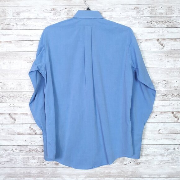 Brooks Brothers Mens Dress Shirt 14 1/2-32 Traditional Fit French Cuffs Blue 931 - Picture 2 of 5